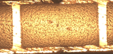 Closeup of Ceramic Direct Plated Copper