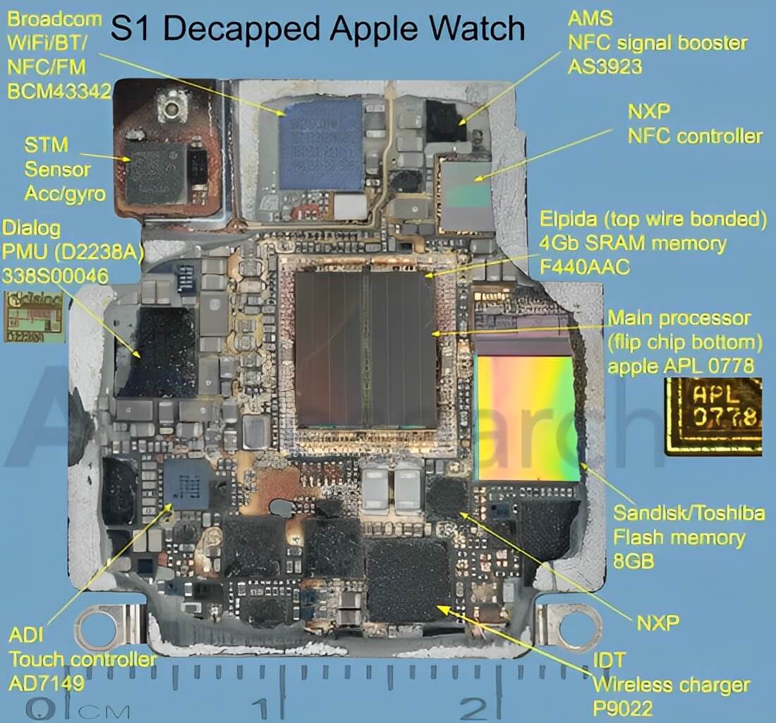 S1 Decapped Apple Watch